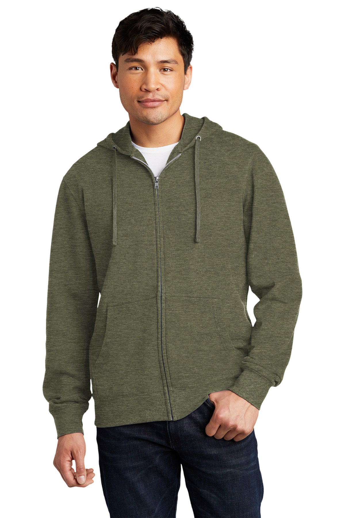 District® V.I.T.™ Fleece Full-Zip Hoodie: XS-XL (DT6102)