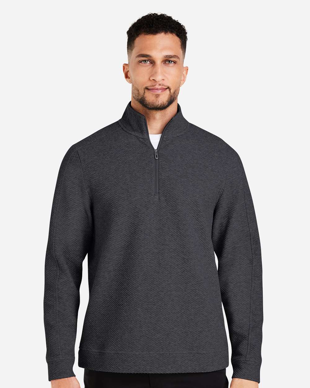 North End Men's Spirit Textured 1/4 Zip Pullover (NE725)