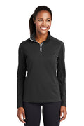 Sport-Tek® Ladies Sport-Wick® Textured 1/4-Zip Pullover (LST860)