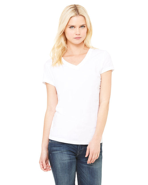 Bella + Canvas® V-Neck Ladies' Jersey Short Sleeve T-Shirt (B6405CVC)