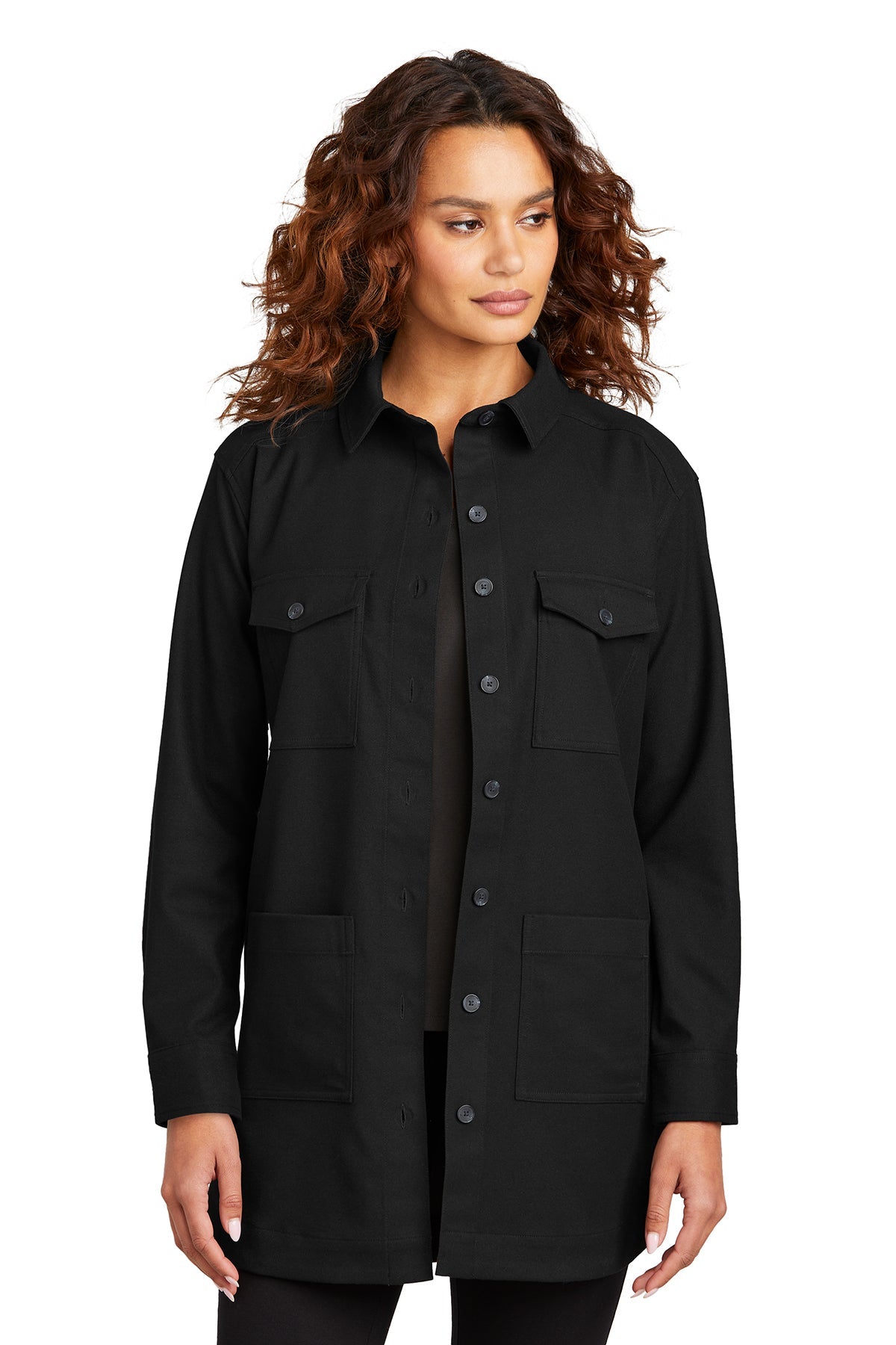 Mercer+Mettle™ Women’s Long Sleeve Twill Overshirt (MM2021)