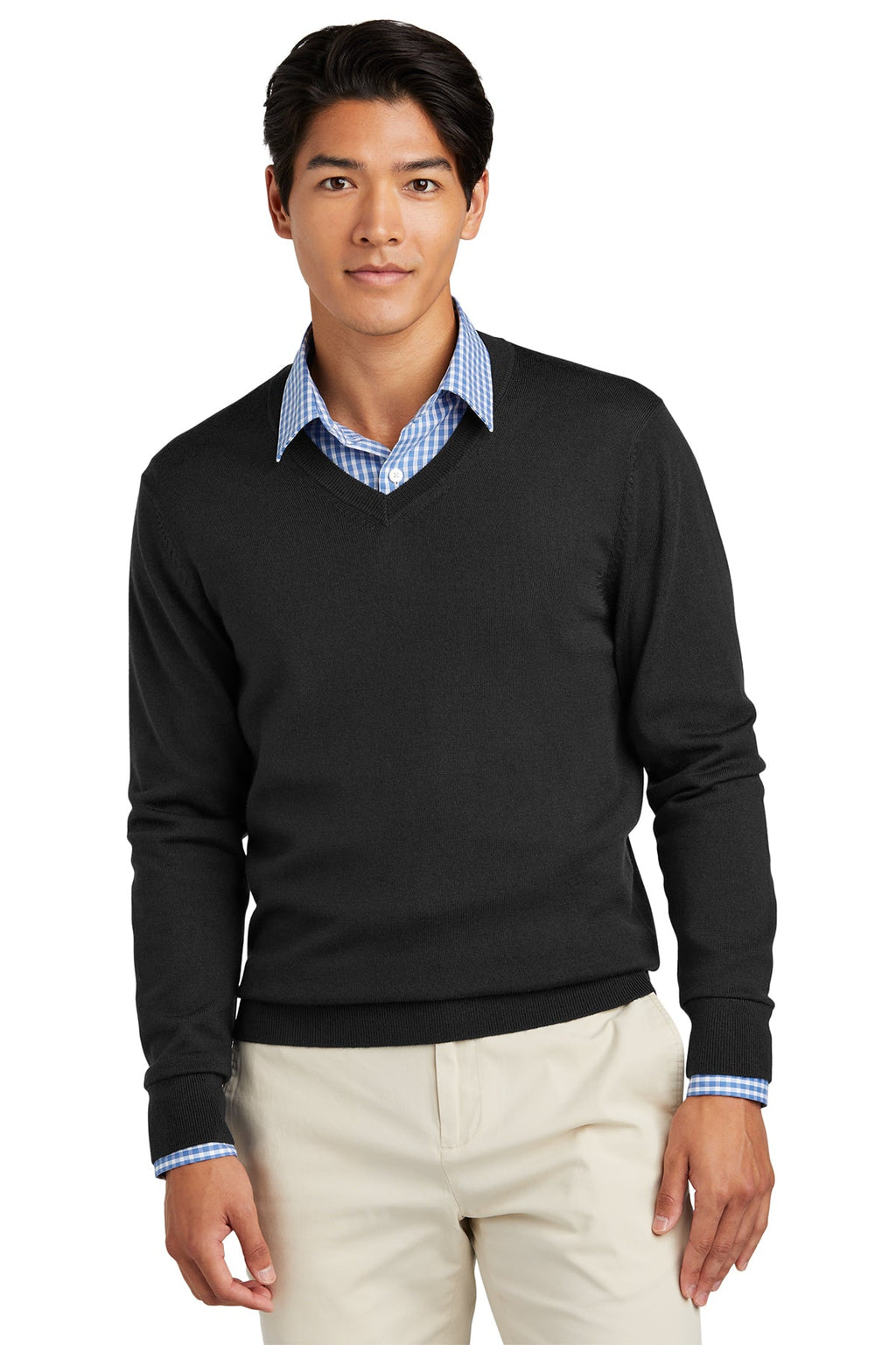 Brooks Brothers® Washable Merino V-Neck Sweater (BB18410)