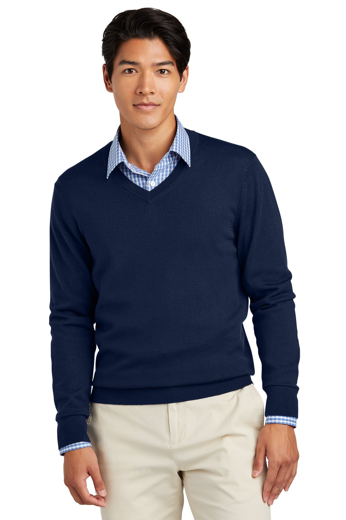 Brooks Brothers® Washable Merino V-Neck Sweater (BB18410)