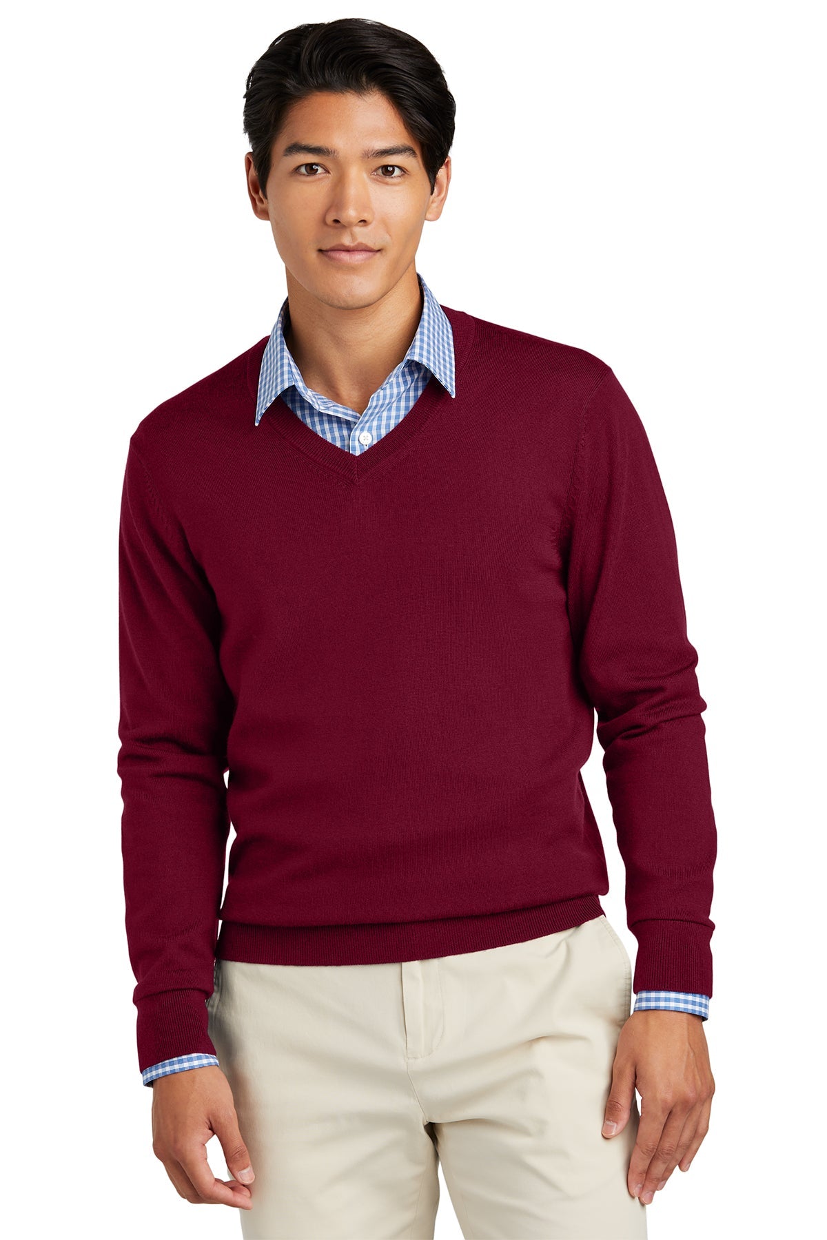 Brooks Brothers® Washable Merino V-Neck Sweater (BB18410)