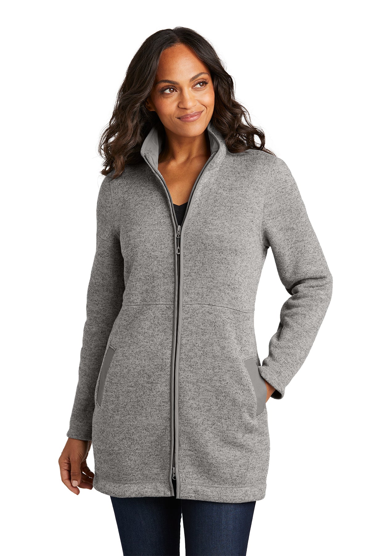 Port Authority® Ladies' Arc Sweater Fleece Long Jacket (L425)