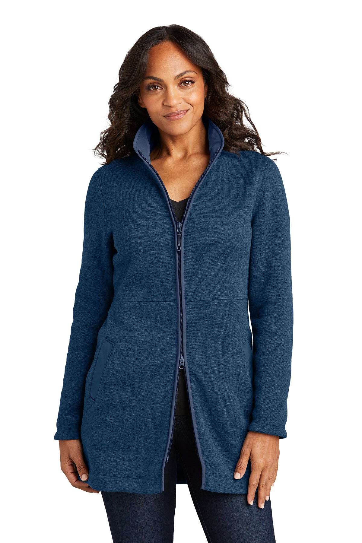 Port Authority® Ladies' Arc Sweater Fleece Long Jacket (L425)