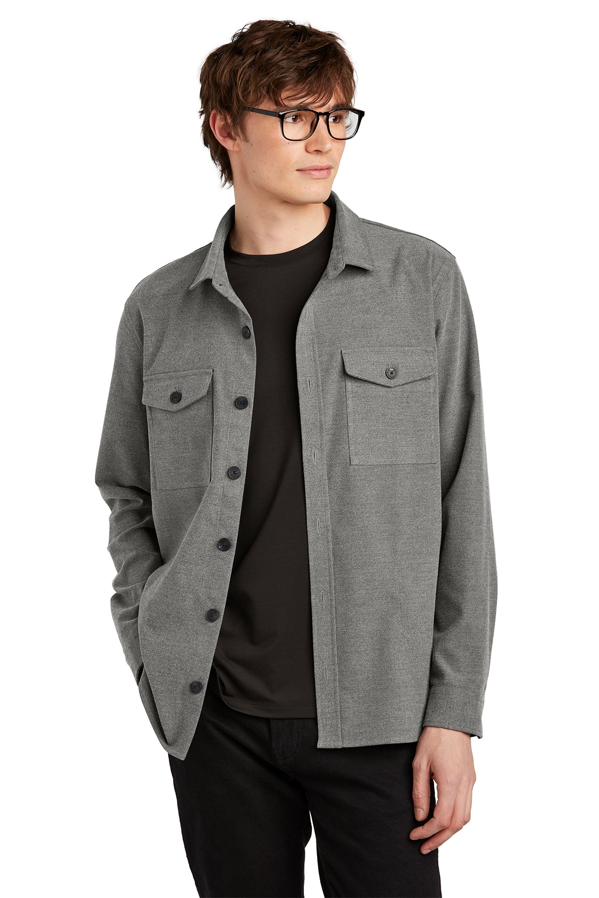 Mercer+Mettle™ Long Sleeve Twill Overshirt (MM2020)