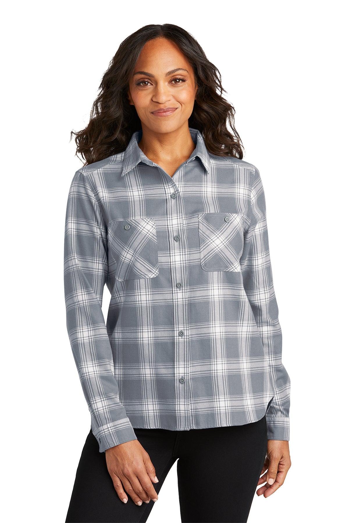 Port Authority® Ladies Plaid Flannel Shirt (LW669)