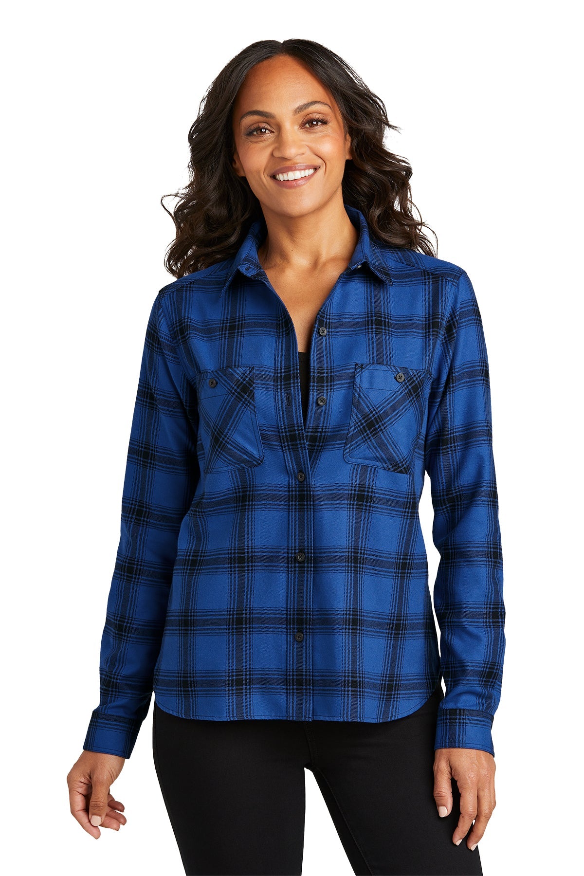 Port Authority® Ladies Plaid Flannel Shirt (LW669)