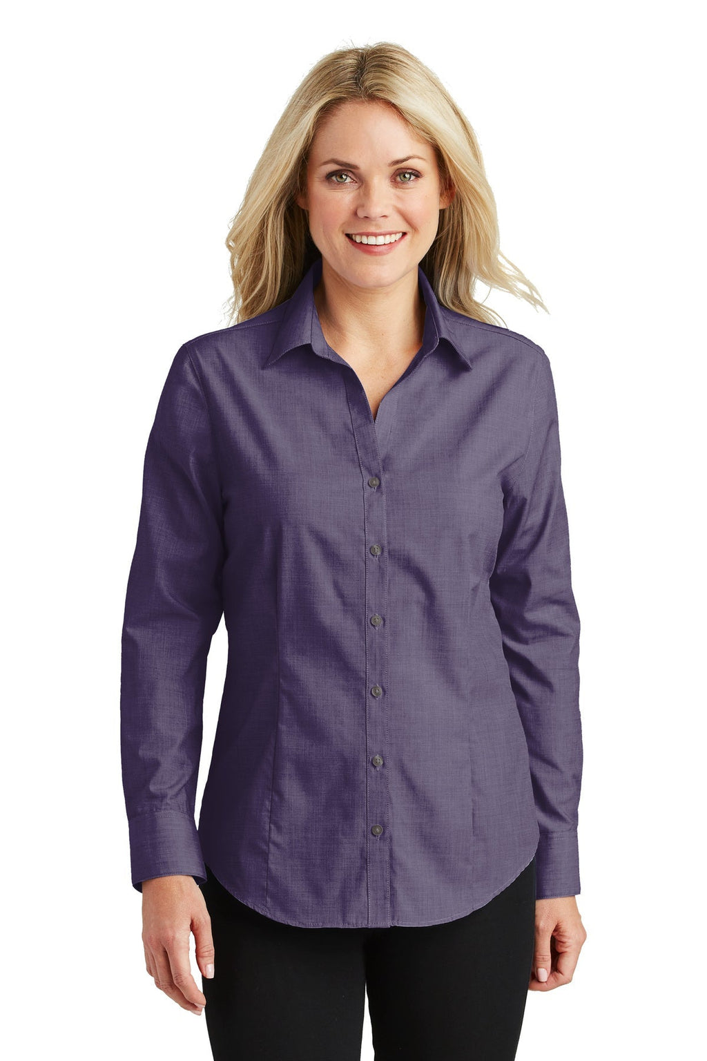 Port Authority® Ladies Crosshatch Easy Care Shirt (L640)