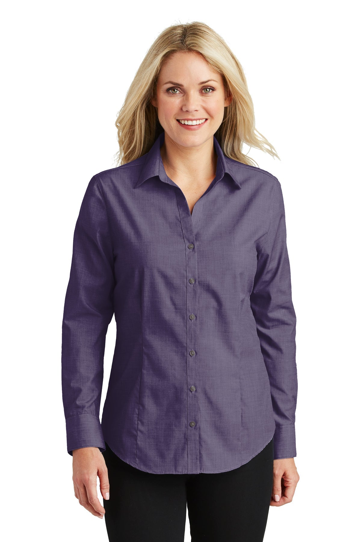 Port Authority® Ladies Crosshatch Easy Care Shirt (L640)