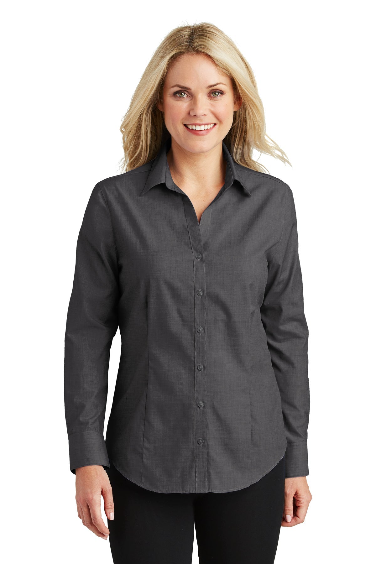 Port Authority® Ladies Crosshatch Easy Care Shirt (L640)