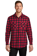 Port Authority® Plaid Flannel Shirt (W668)