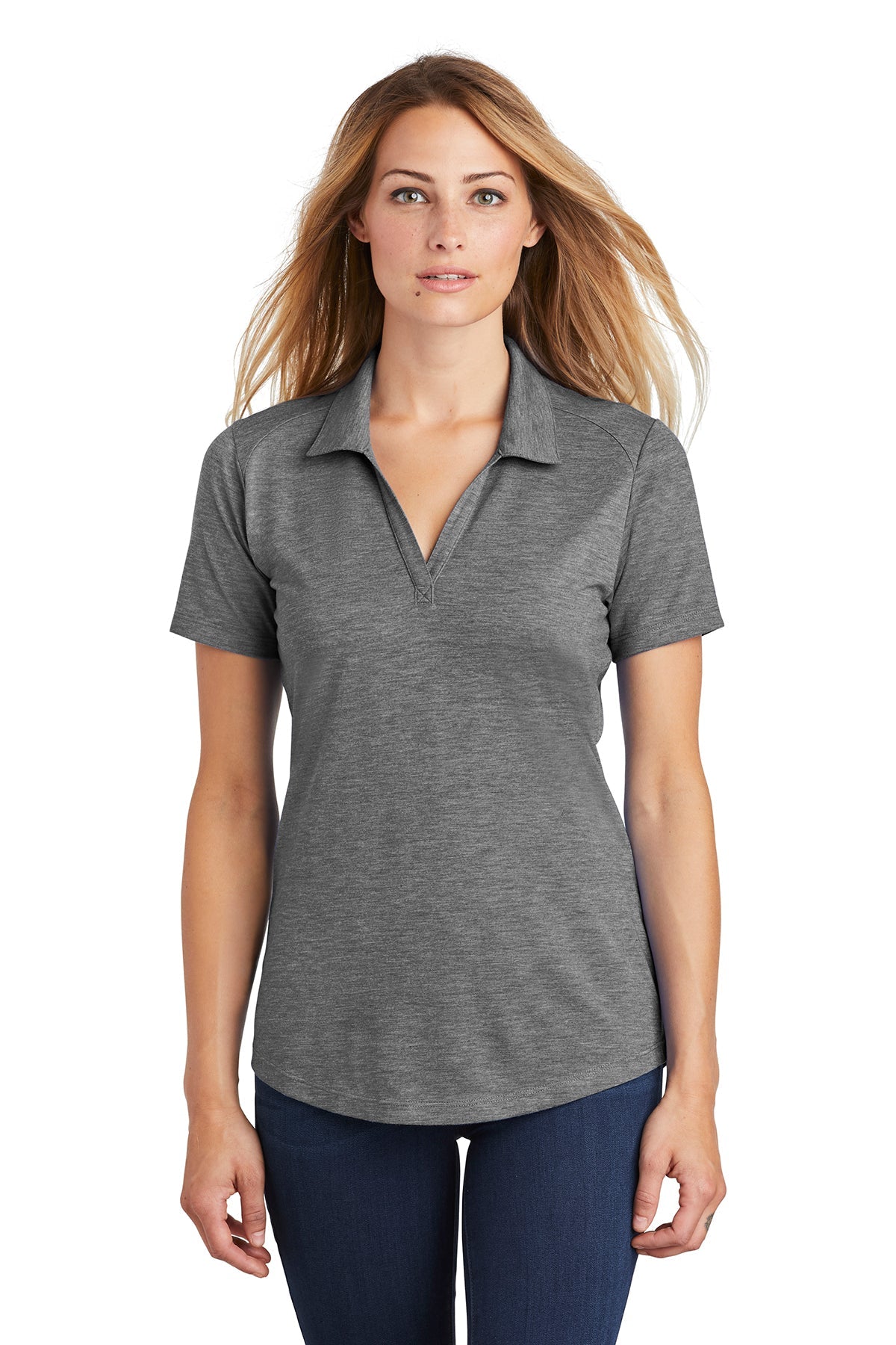 Sport-Tek® Ladies PosiCharge® Tri-Blend Wicking Polo (LST405)