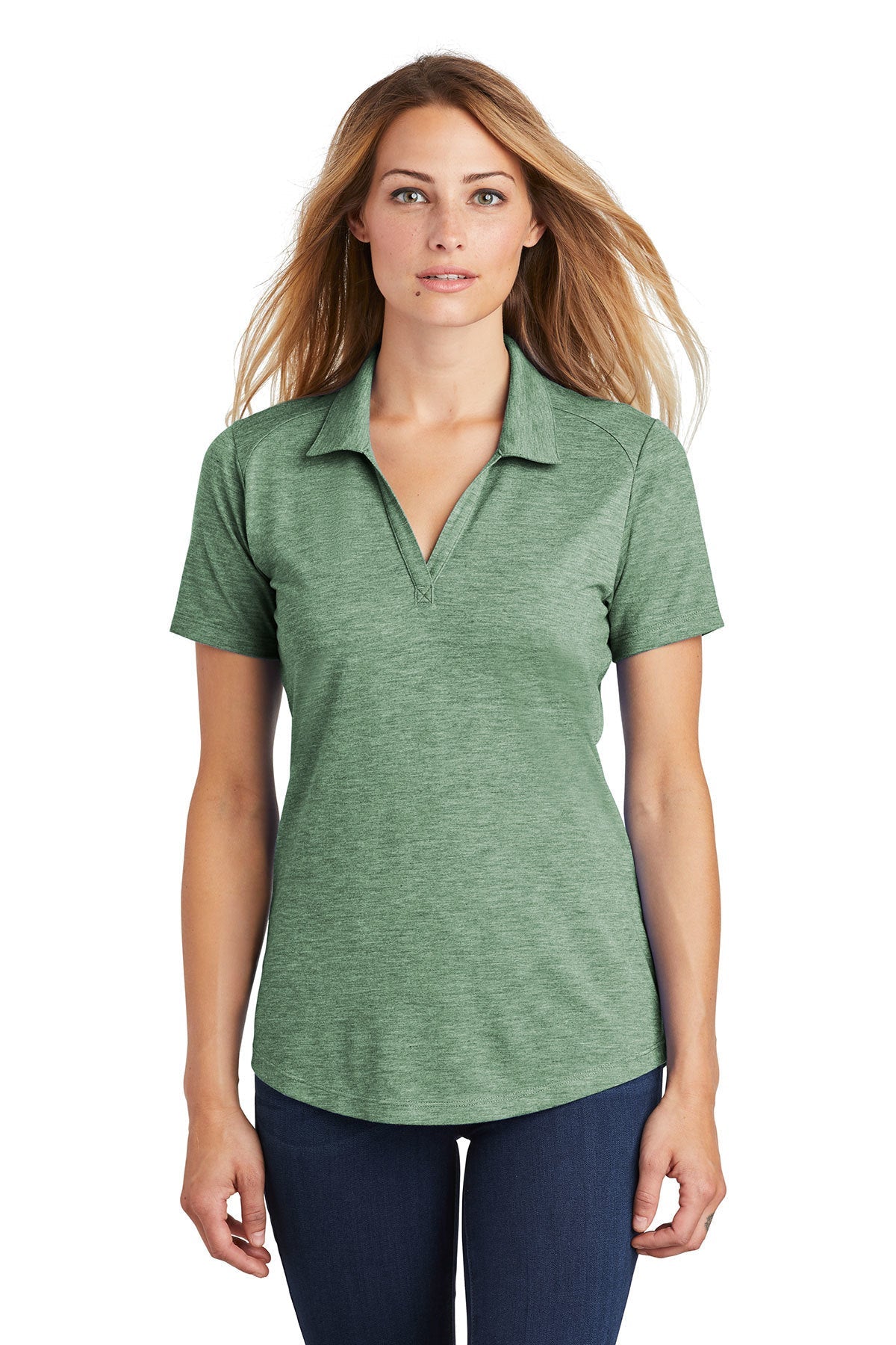 Sport-Tek® Ladies PosiCharge® Tri-Blend Wicking Polo (LST405)