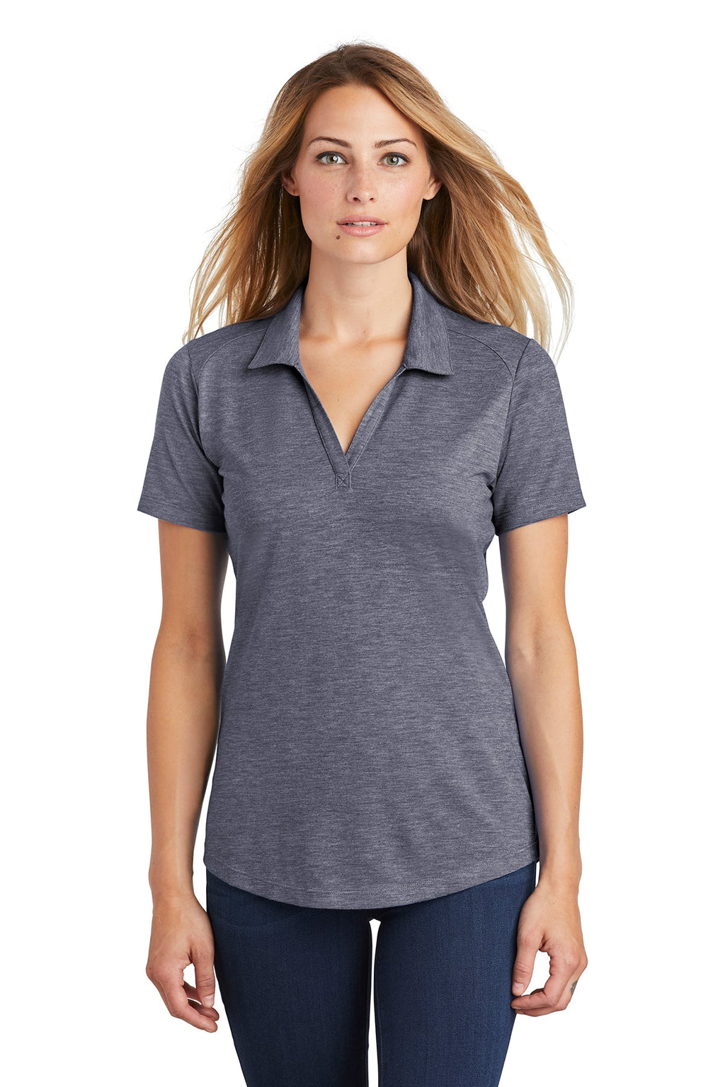 Sport-Tek® Ladies PosiCharge® Tri-Blend Wicking Polo (LST405)