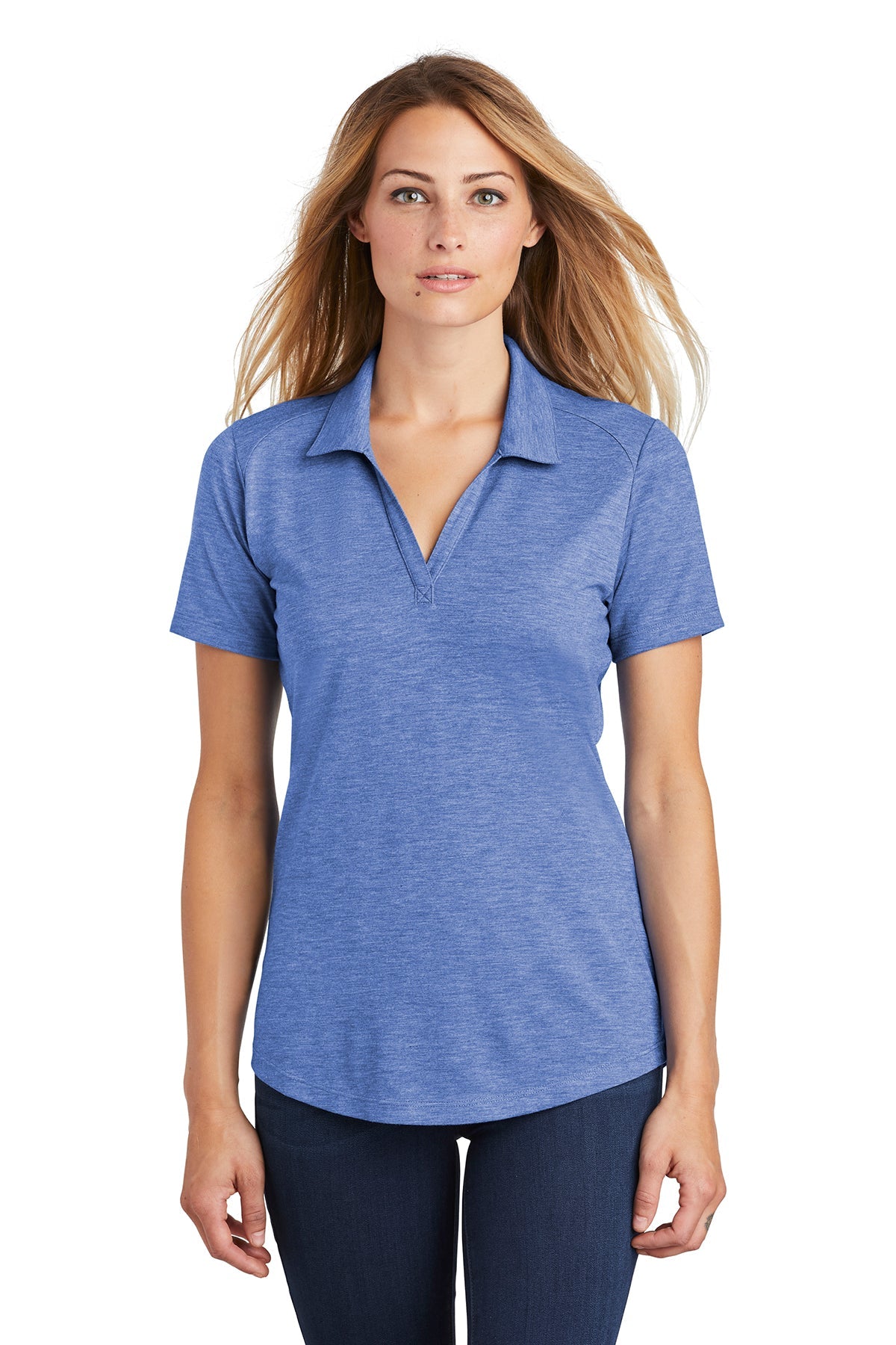 Sport-Tek® Ladies PosiCharge® Tri-Blend Wicking Polo (LST405)