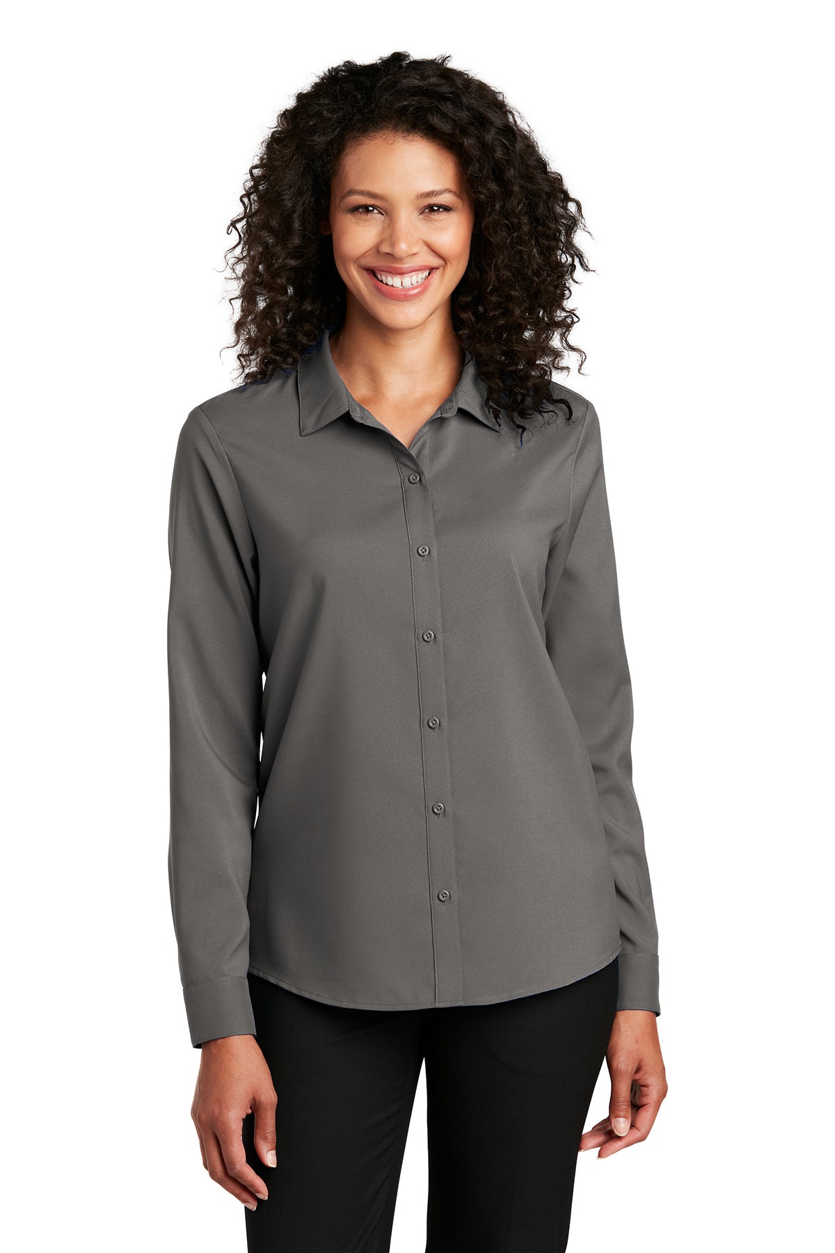 Port Authority® Ladies Long Sleeve Performance Staff Shirt (LW401)