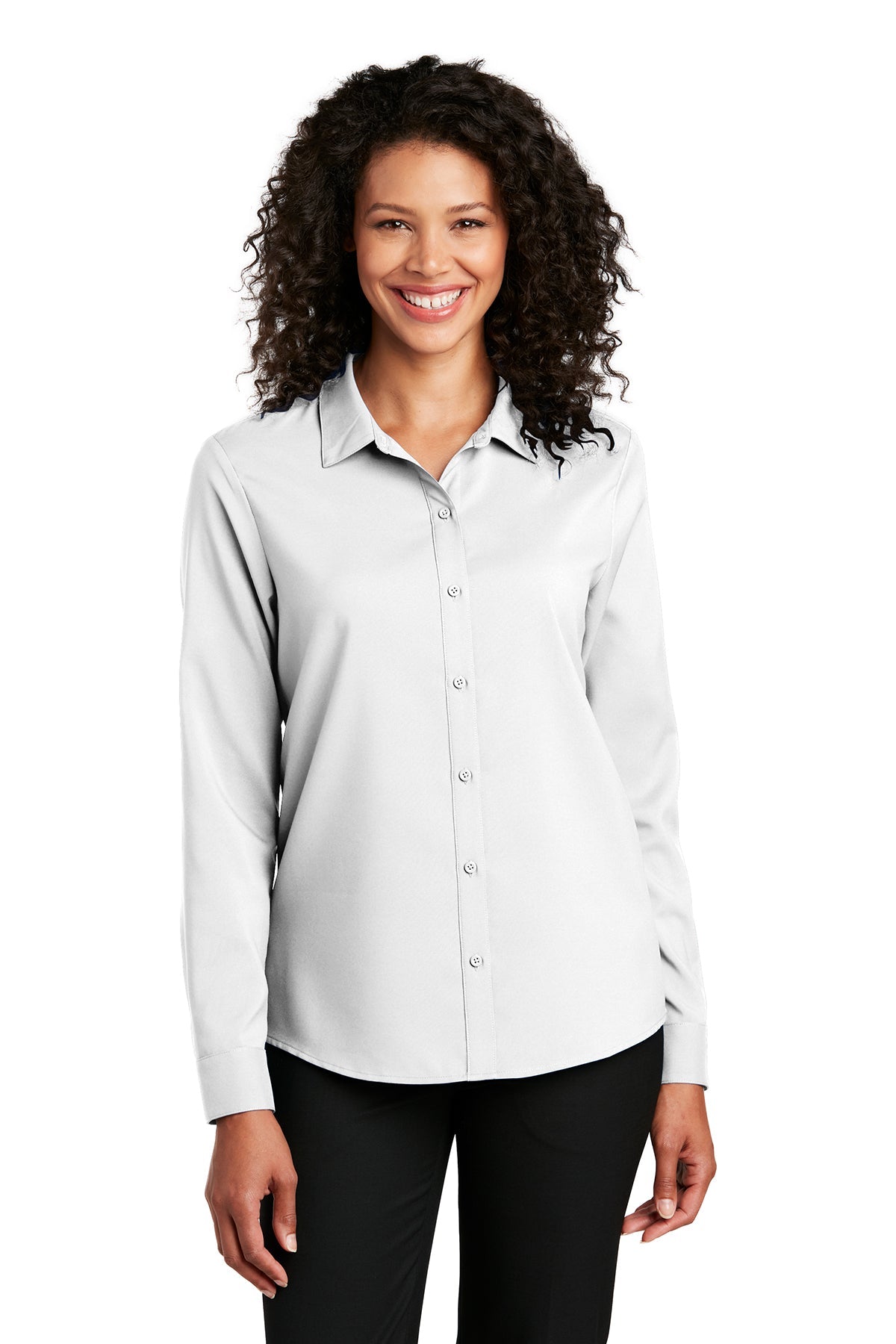 Port Authority® Ladies Long Sleeve Performance Staff Shirt (LW401)