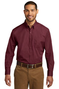 Port Authority® Long Sleeve Carefree Poplin Shirt (W100)