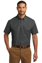 Port Authority® Short Sleeve Carefree Poplin Shirt (W101)