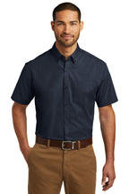 Port Authority® Short Sleeve Carefree Poplin Shirt (W101)