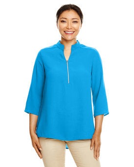 Devon & Jones Ladies' Perfect Fit™ 3/4-Sleeve Crepe Tunic-Style (DP611W)