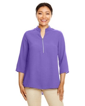 Devon & Jones Ladies' Perfect Fit™ 3/4-Sleeve Crepe Tunic-Style (DP611W)