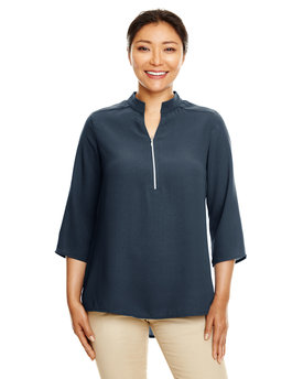 Devon & Jones Ladies' Perfect Fit™ 3/4-Sleeve Crepe Tunic-Style (DP611W)