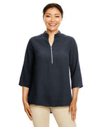 Devon & Jones Ladies' Perfect Fit™ 3/4-Sleeve Crepe Tunic-Style (DP611W)